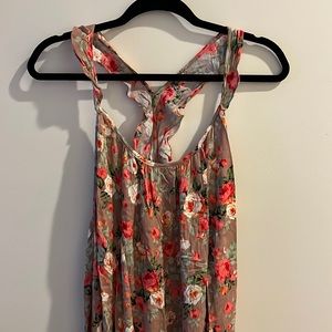Floral high-low dress